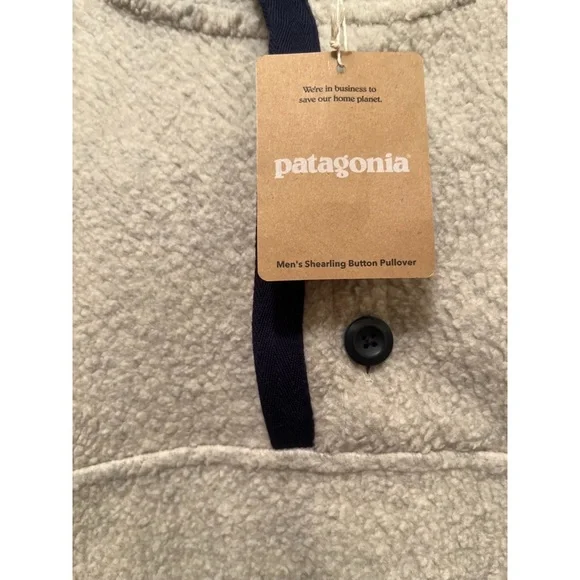 Patagonia Men's Shearling Button Fleece Pullover - Picture 6 of 7